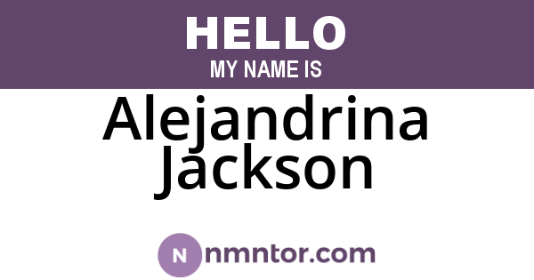 Alejandrina Jackson