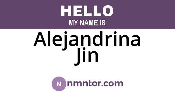 Alejandrina Jin