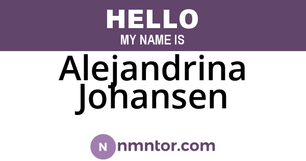 Alejandrina Johansen
