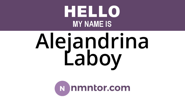 Alejandrina Laboy
