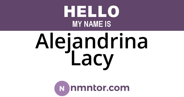 Alejandrina Lacy