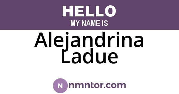 Alejandrina Ladue