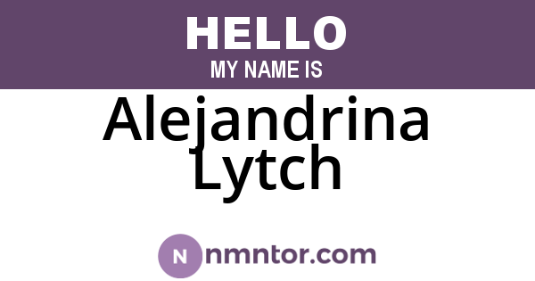 Alejandrina Lytch