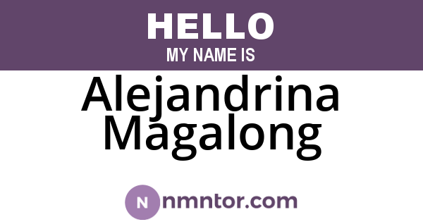 Alejandrina Magalong