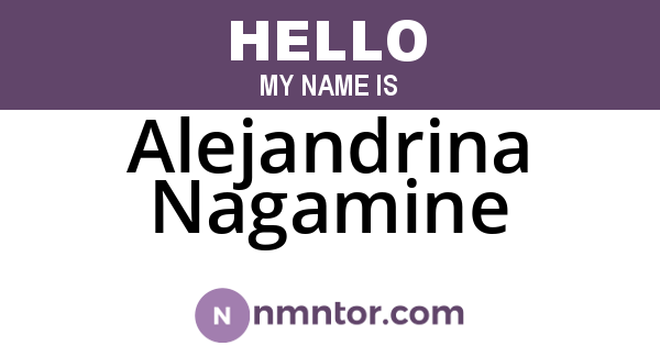 Alejandrina Nagamine
