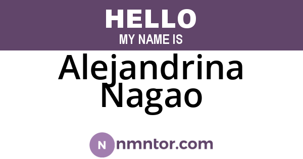 Alejandrina Nagao