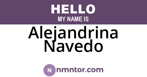 Alejandrina Navedo