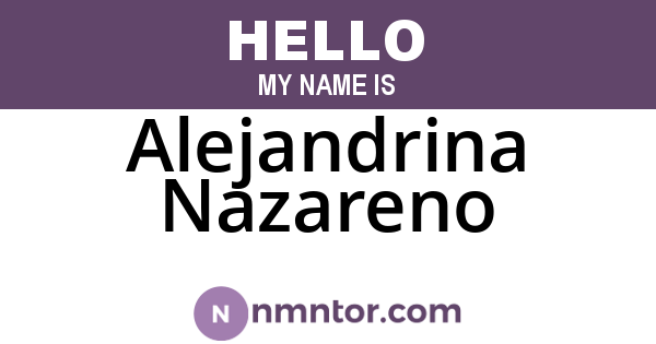 Alejandrina Nazareno