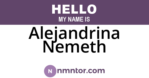 Alejandrina Nemeth