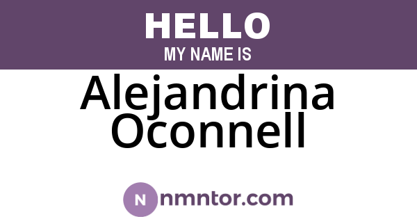 Alejandrina Oconnell