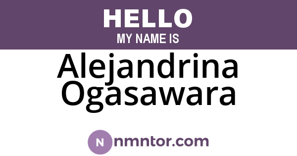 Alejandrina Ogasawara