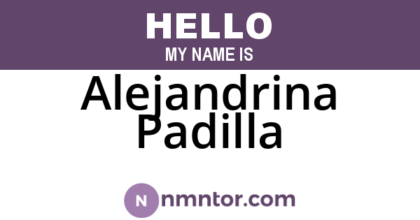 Alejandrina Padilla