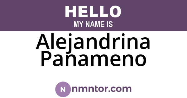 Alejandrina Panameno
