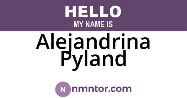 Alejandrina Pyland