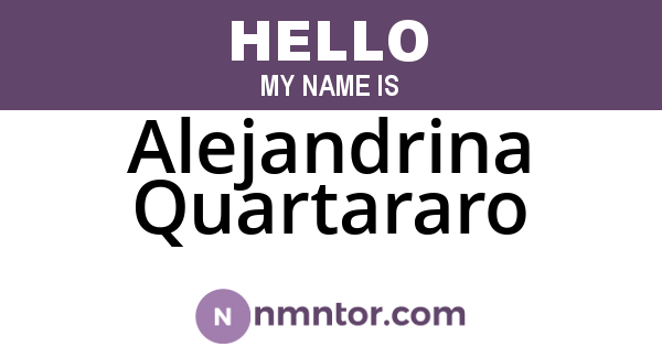 Alejandrina Quartararo