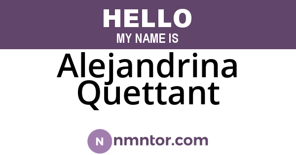 Alejandrina Quettant