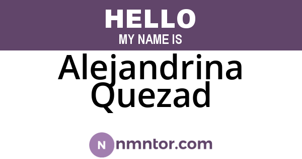 Alejandrina Quezad