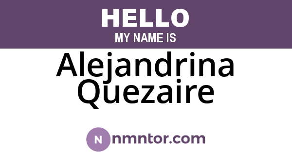 Alejandrina Quezaire