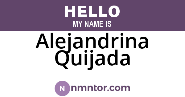 Alejandrina Quijada