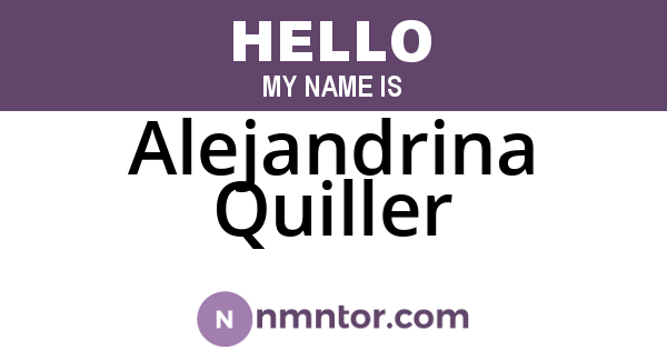 Alejandrina Quiller