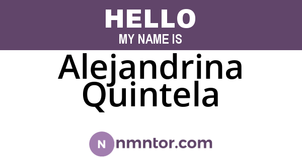 Alejandrina Quintela
