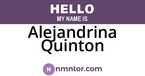 Alejandrina Quinton