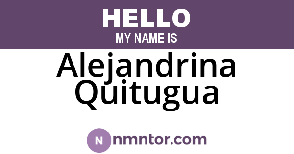 Alejandrina Quitugua