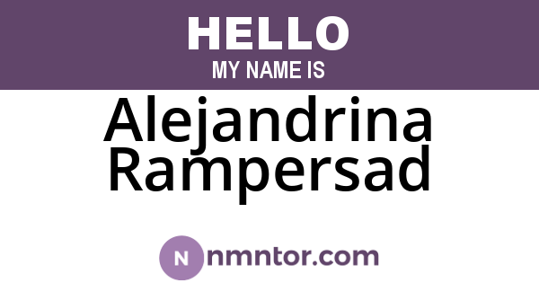Alejandrina Rampersad