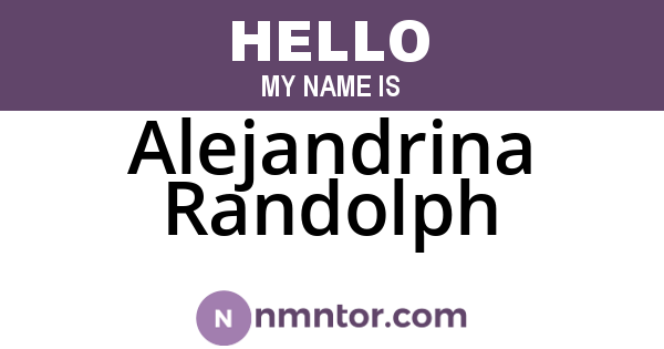 Alejandrina Randolph