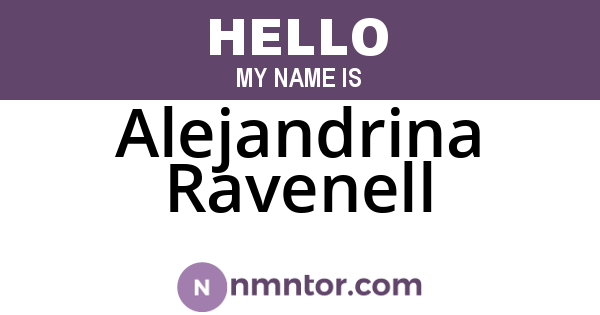 Alejandrina Ravenell