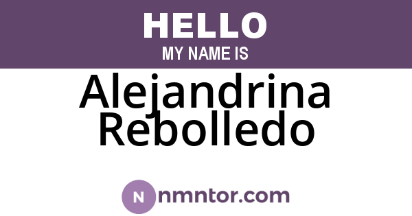 Alejandrina Rebolledo