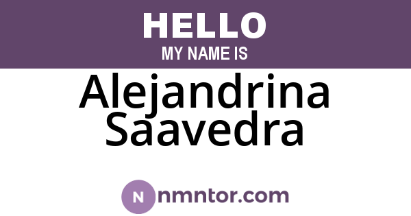 Alejandrina Saavedra