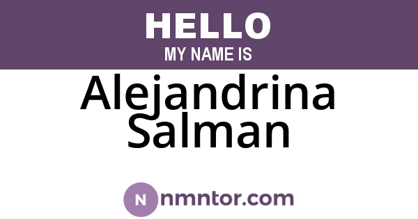 Alejandrina Salman