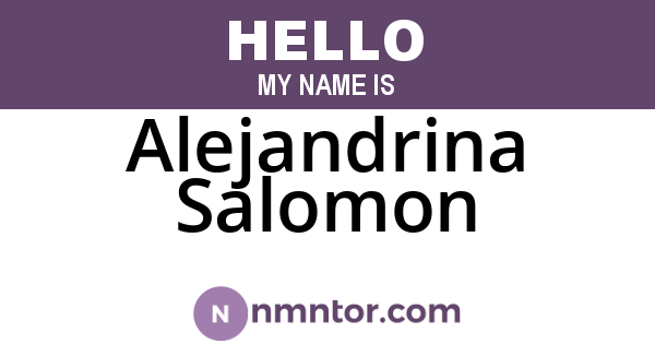 Alejandrina Salomon
