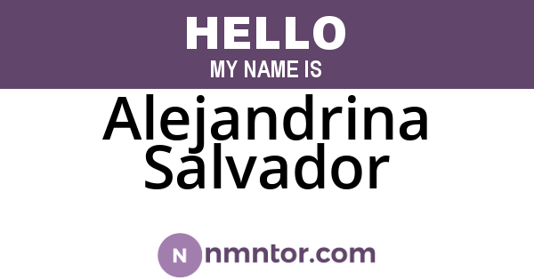 Alejandrina Salvador