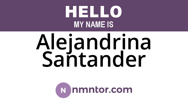 Alejandrina Santander