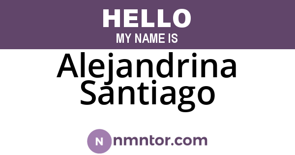 Alejandrina Santiago