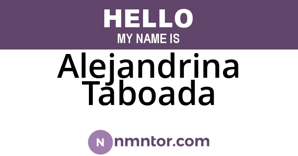 Alejandrina Taboada