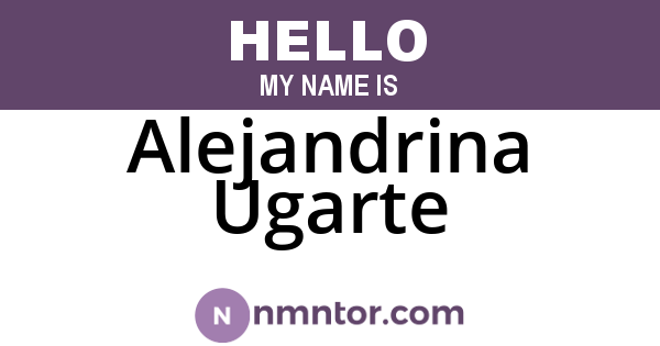 Alejandrina Ugarte