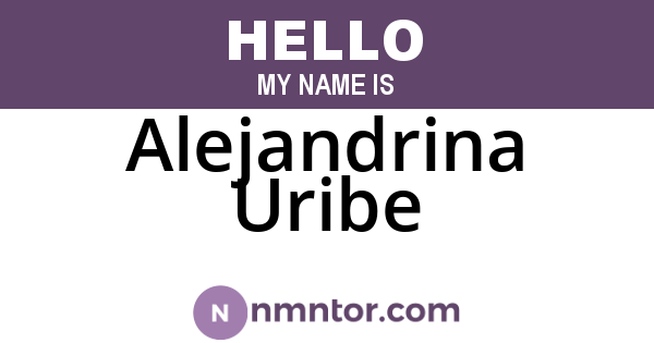 Alejandrina Uribe