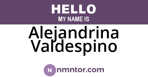 Alejandrina Valdespino