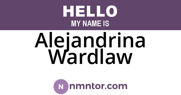 Alejandrina Wardlaw