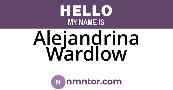 Alejandrina Wardlow