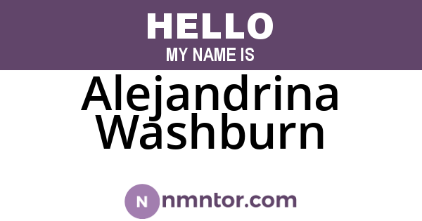 Alejandrina Washburn