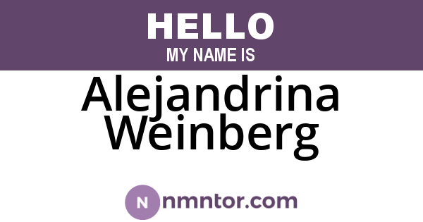 Alejandrina Weinberg