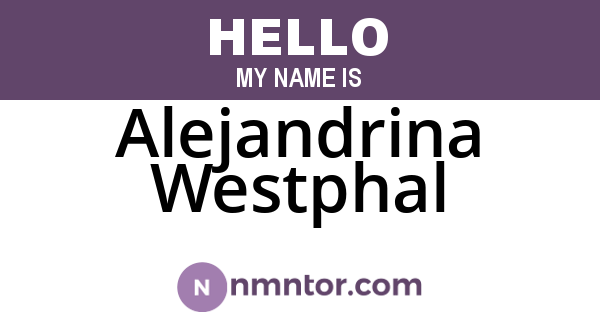 Alejandrina Westphal