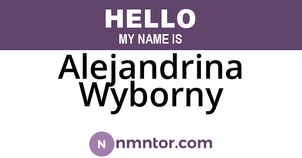 Alejandrina Wyborny
