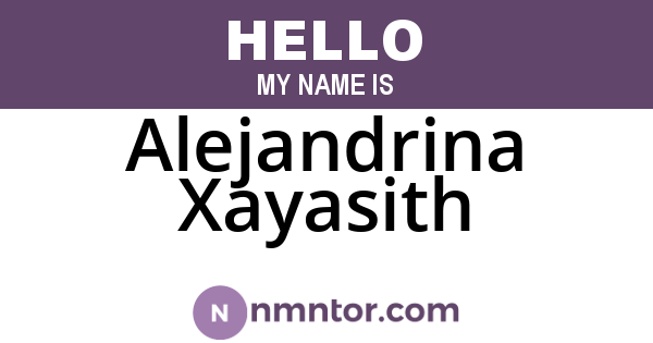 Alejandrina Xayasith