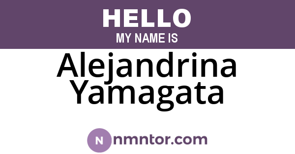 Alejandrina Yamagata