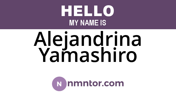 Alejandrina Yamashiro